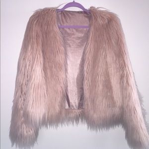 Faux fur jacket